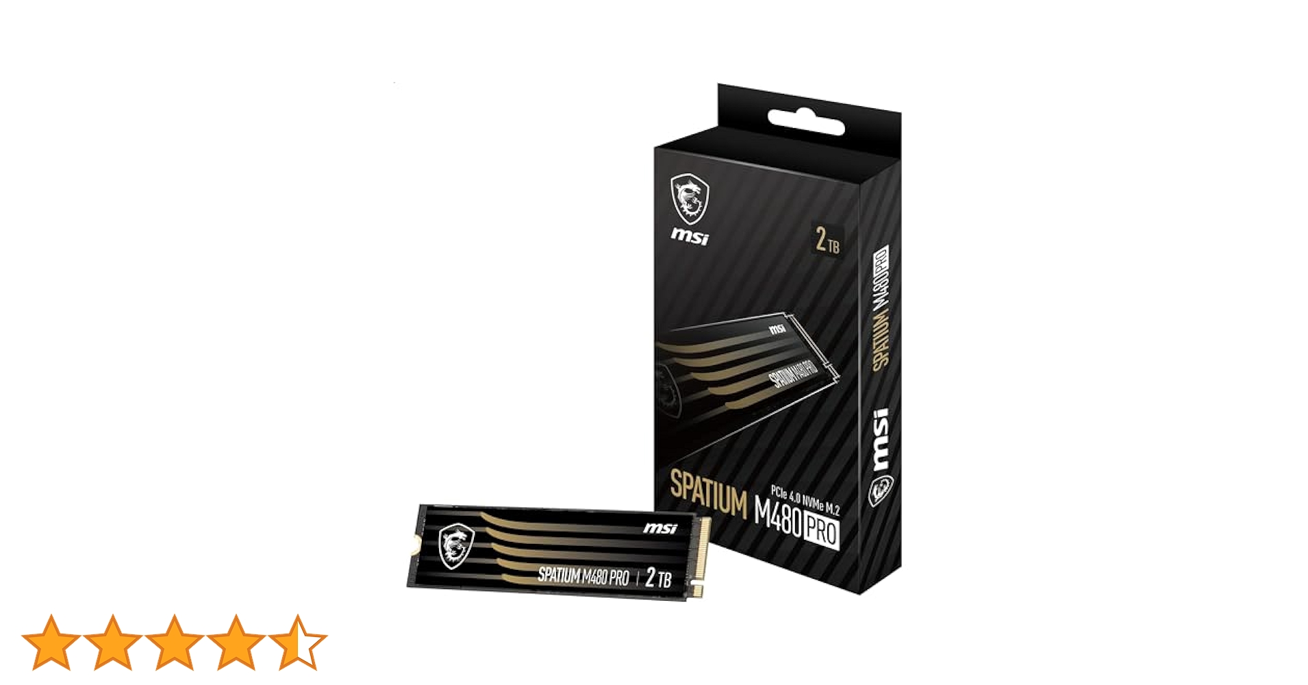 内蔵型SSD MSI SPATIUM M480 2TB m.2 ssd SPATIUM M480 PCIe 4.0 NVMe M.2